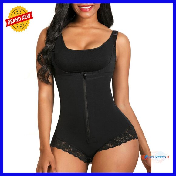 Postpartum Shapewear Bodysuit Tummy Control Butt Lifter Firm Compression